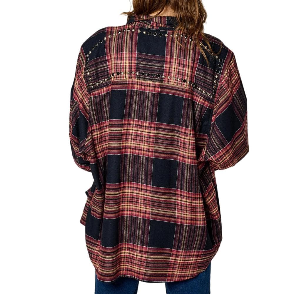 Chemise à Carreaux Marine/Rose Femme Kaporal STORM 2