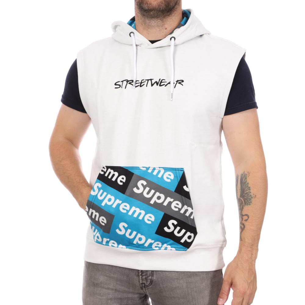Sweat sans manches Blanc Homme Supreme Grip Rainbow 1