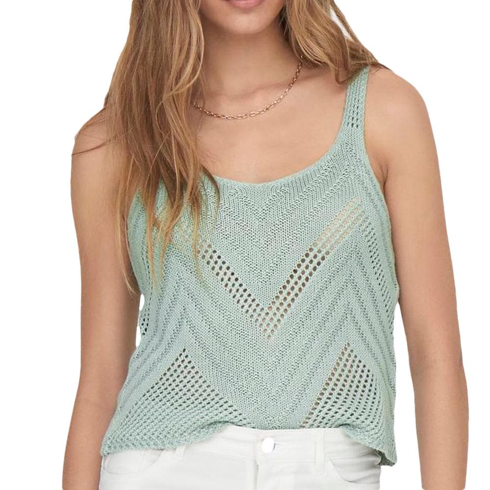 Débardeur Maille Vert D'Eau Femme JDY Sun 1