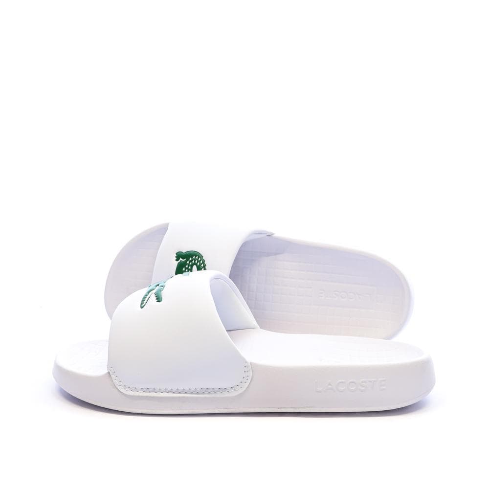 Claquettes Blanc Femme Lacoste Serve Slide 1.0 1