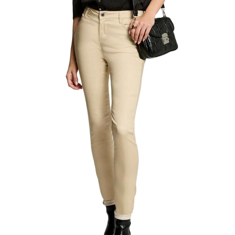 Pantalon Slim Beige Femme Morgan PFRASHI 1