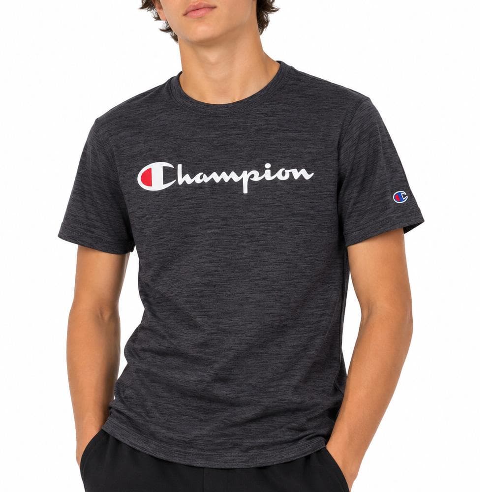 T-Shirt Noir Garçon Champion Core 1