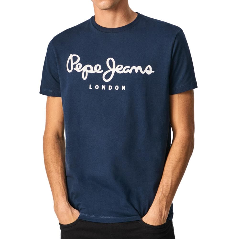 T-shirt Marine Homme Pepe Jeans Original Stretch N 1