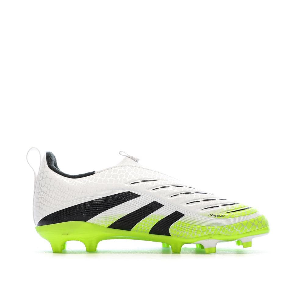 Chaussures de Foot Blanc/Jaune Junior Adidas Predator League Ll FG/MG 2
