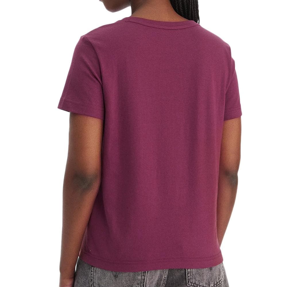 T-Shirt Bordeaux Femme Calvin Klein Jeans Archive LV047B205G 2