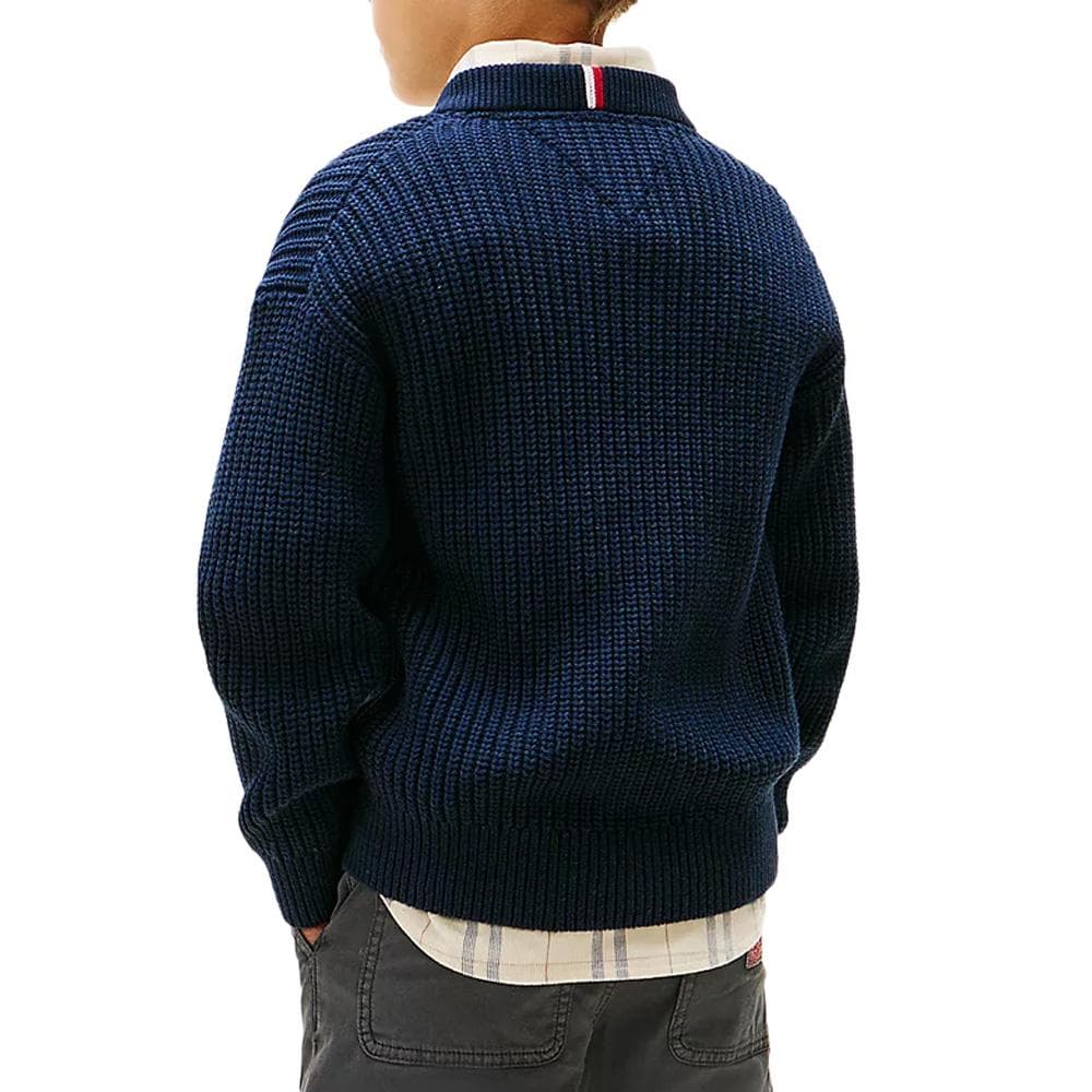 Pull Marine Garçon Tommy Hilfiger Half 2