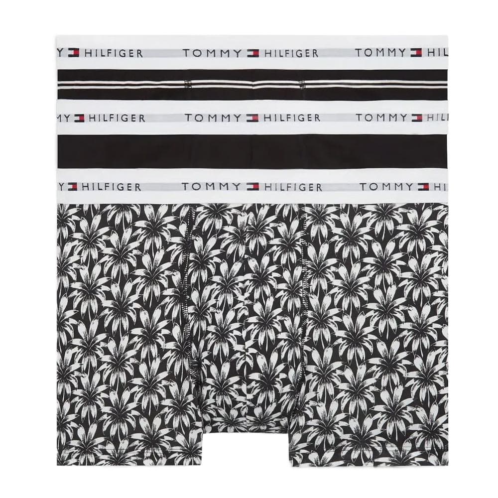 X3 Boxers Noir/Blanc Homme Tommy Hilfiger Trunk Print+ 1