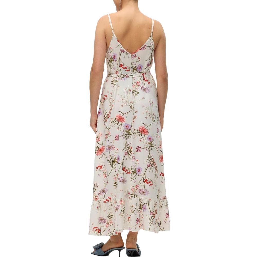 Robe Beige/Rouge/Vert Femme Vero Moda Easy 2