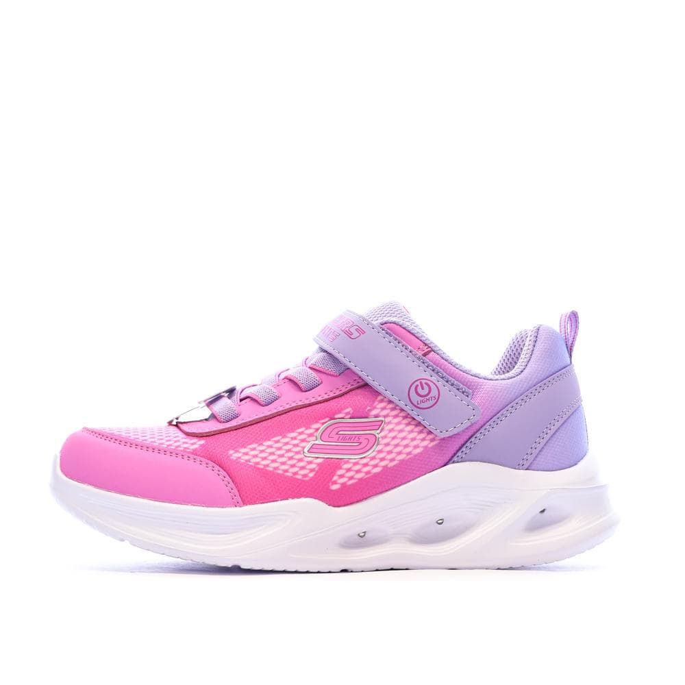 Baskets Roses/Mauves Fille Skechers Sola Glow 1