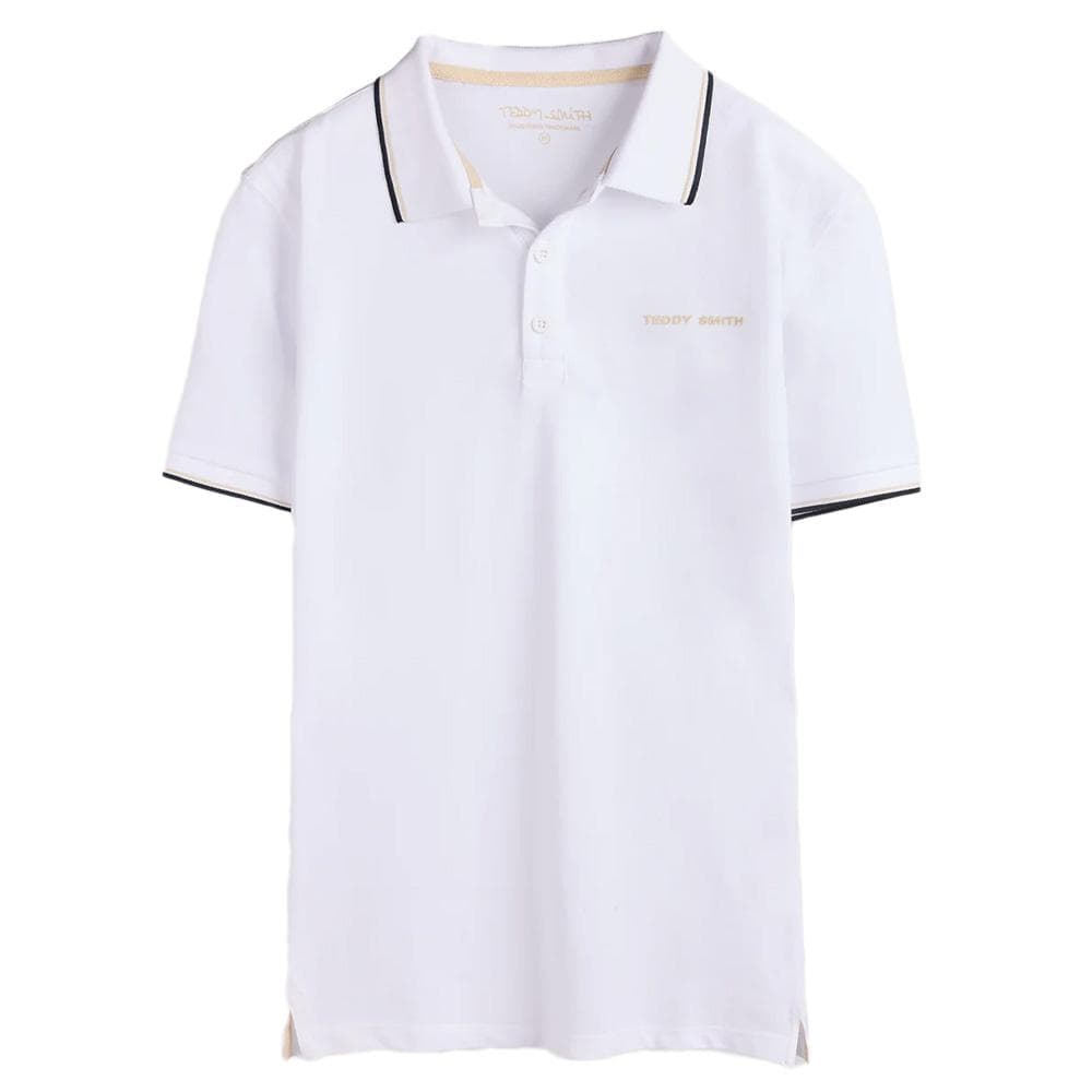 Polo Blanc Homme Teddy Smith Pasian 22 1