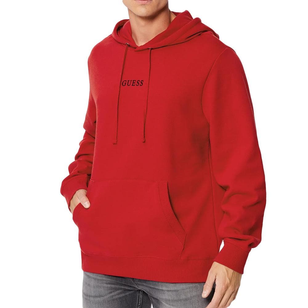 Sweat à Capuche Rouge Homme Guess Roy 1