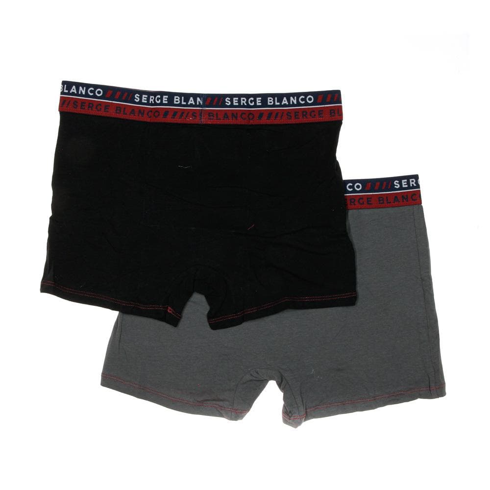 x2 Boxers Noir/Gris Serge Homme Blanco Class3 2
