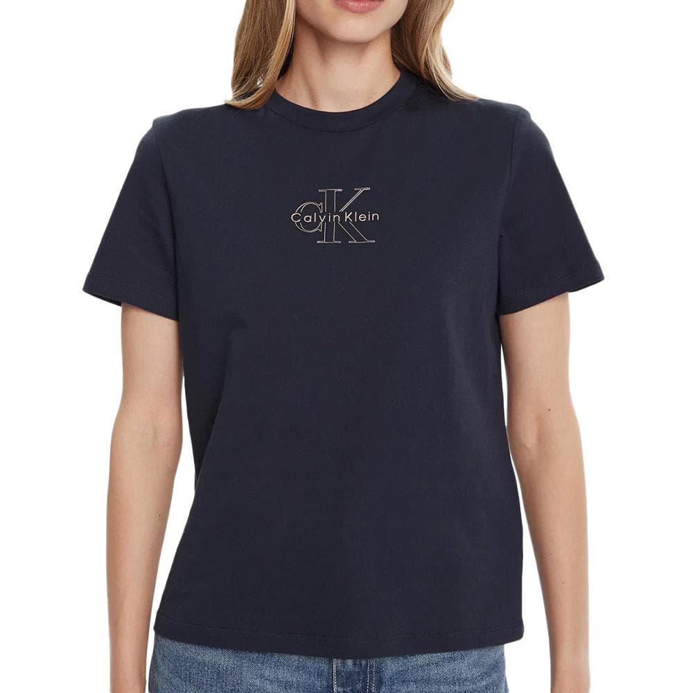T-Shirt Marine Femme Calvin Klein Jeans Classic 1