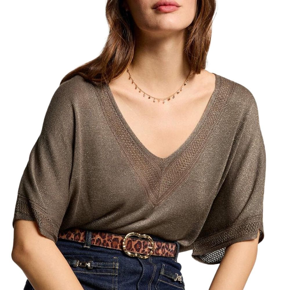 Pull Marron Clair Femme Morgan MCHRIS 1