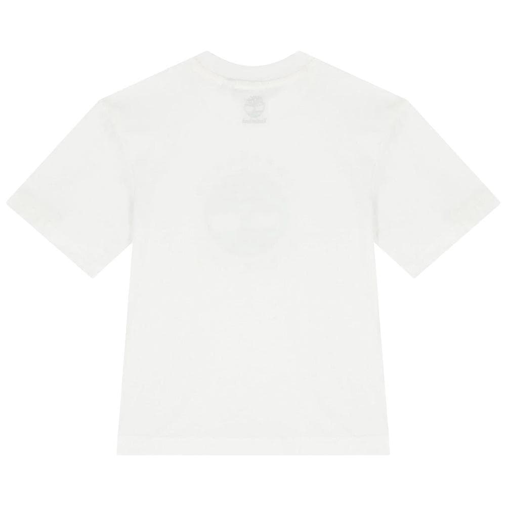 T-Shirt Blanc Garçon Timberland T60292 1 2