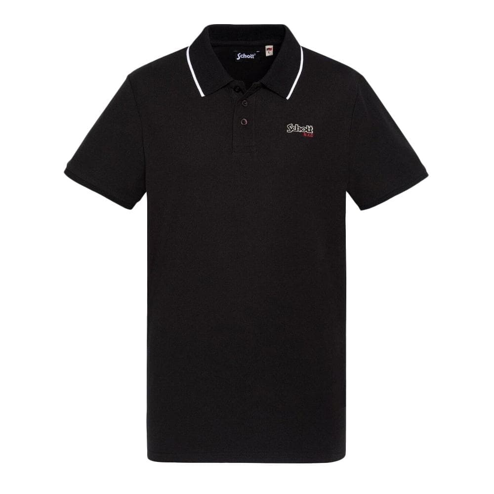 Polo Noir Homme Schott Pique Paul 1