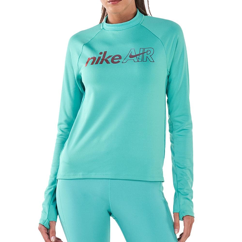T-shirt Turquoise Femme Nike Midlayer 1