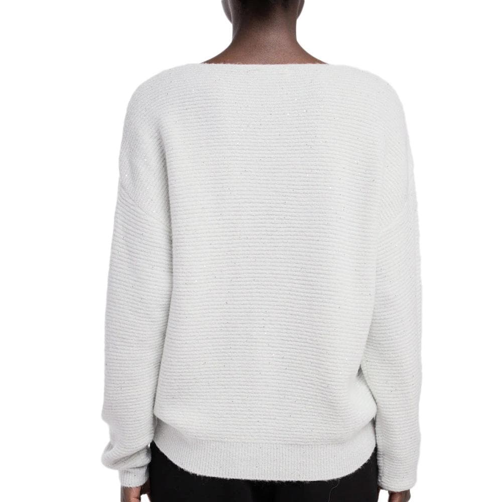 Pull à Paillette Blanc Femme Teddy Smith Prachel 2