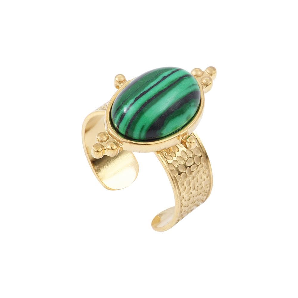 Bague Bijoux Doré/Vert Femme Clio Blue HOLLY 1