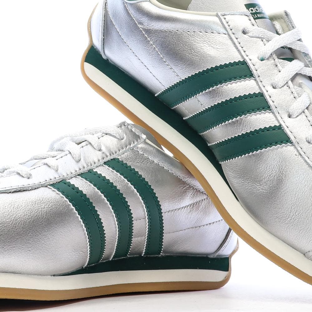 Baskets Argent/Vert Femme Adidas Country 7