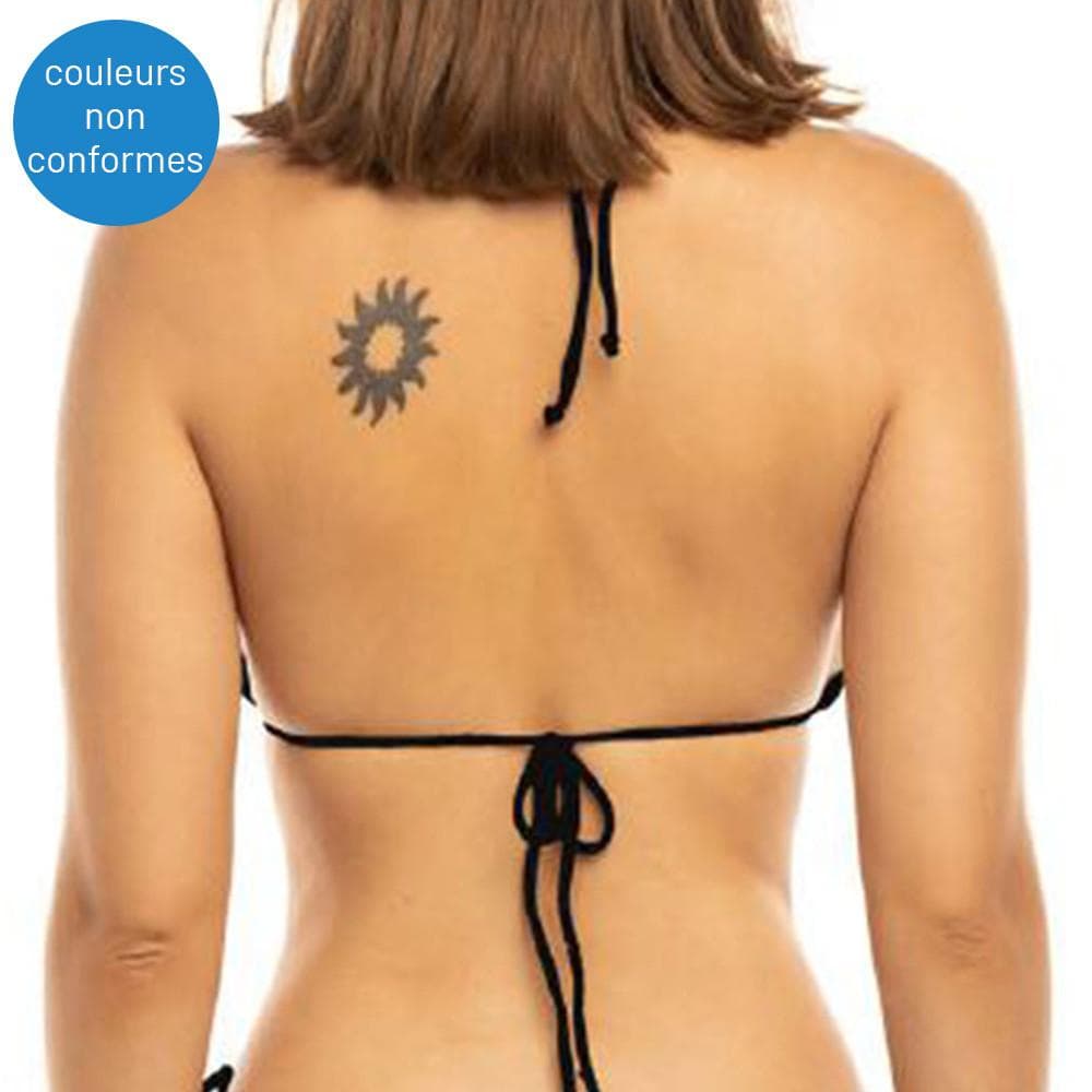 Haut de Bikini Turquoise à fleurs Femme Sun Project 2803 - Taille 2