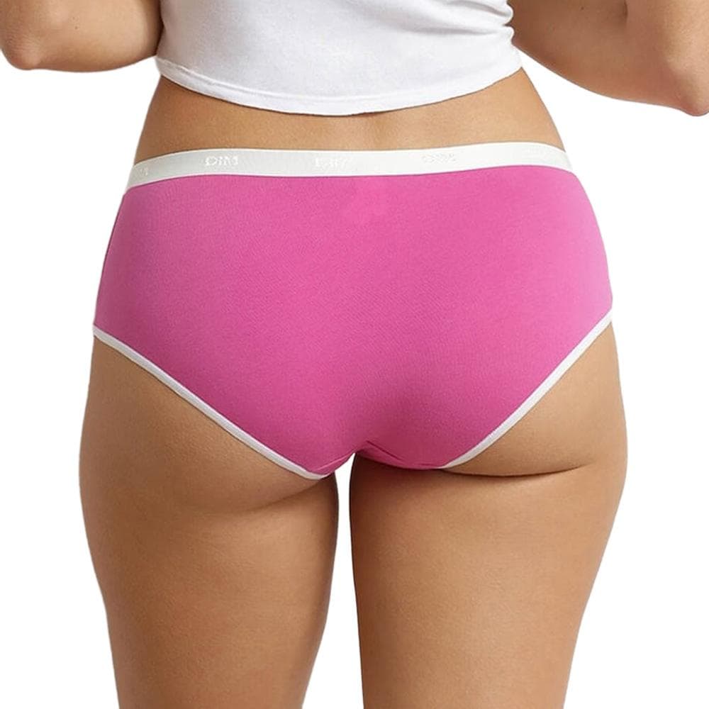 X3 Boxers Rose Femme Dim Shorty Femme Les Pockets Coton 3