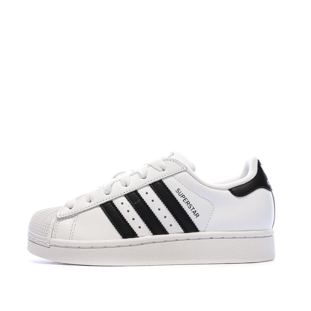 Baskets Blanc/Noir Junior Adidas Superstar II 1