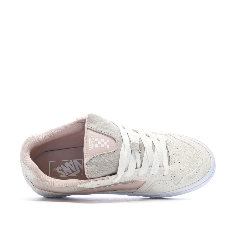 Baskets Blanches/Rose Pale/Grises Femme Vans Caldrone 4