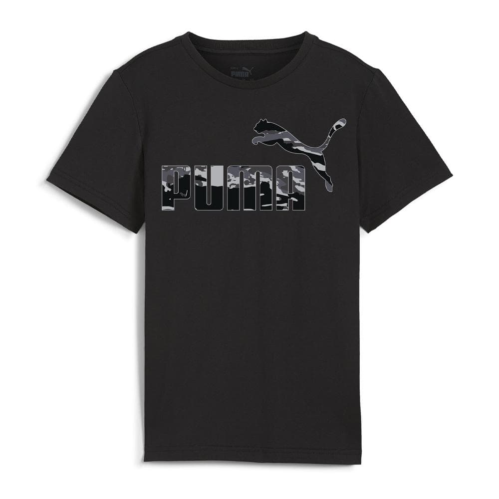 T-shirt Noir Garçon Puma Camo 1