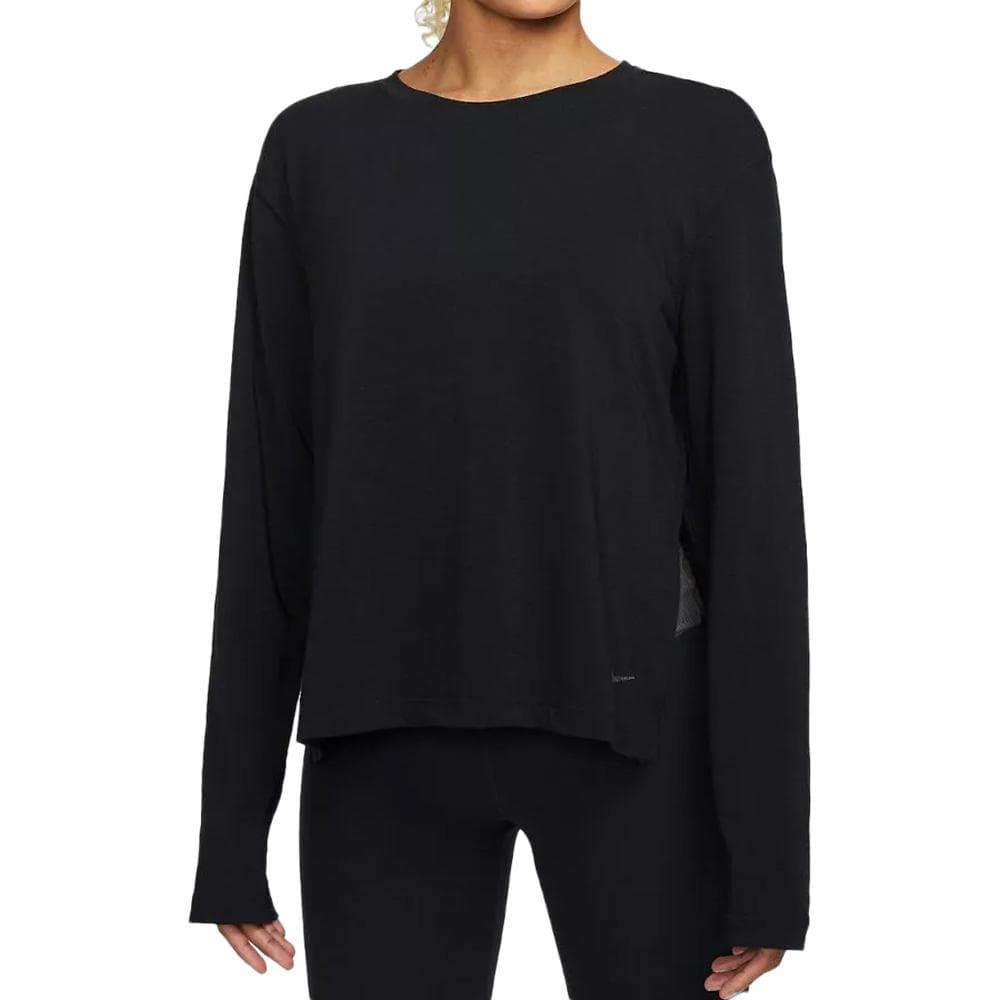 T-shirt Manches Longues Noir Femme Nike Ny 1