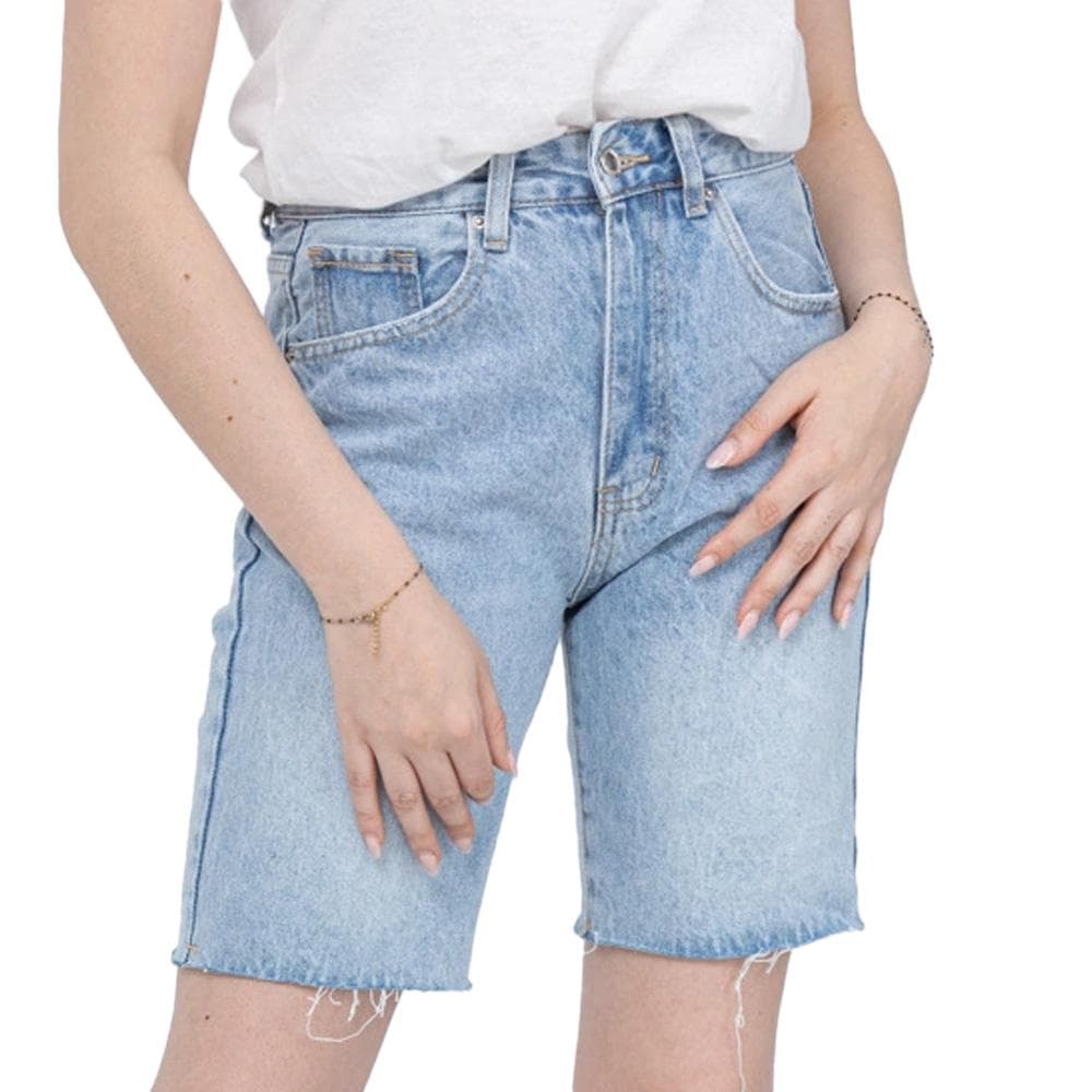 Short Bleu Femme Monday Premium Long 1
