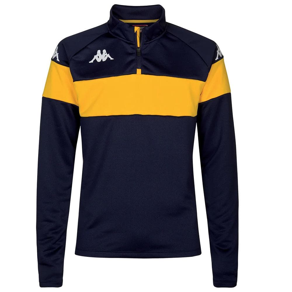 Sweat Noir/Jaune Garçon Kappa Dovares 1