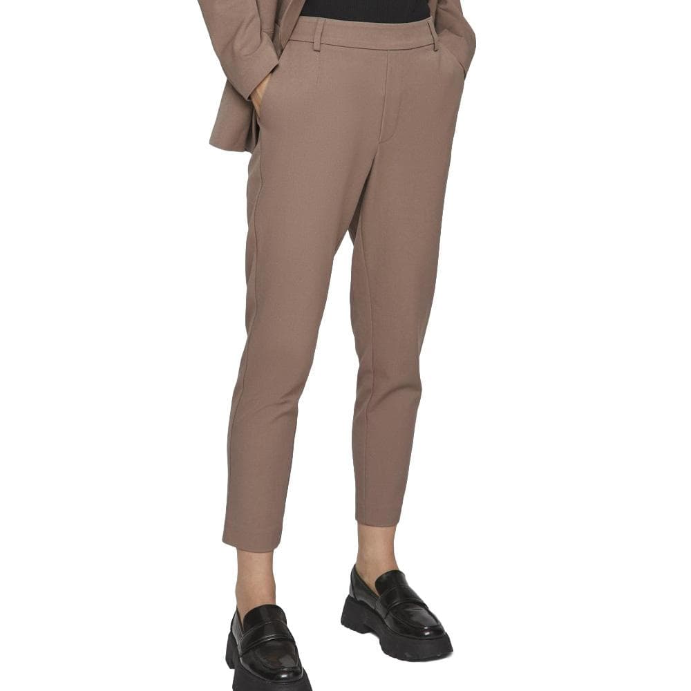 Pantalon Marron Femme Vila Vivarone Slim 7/8 1