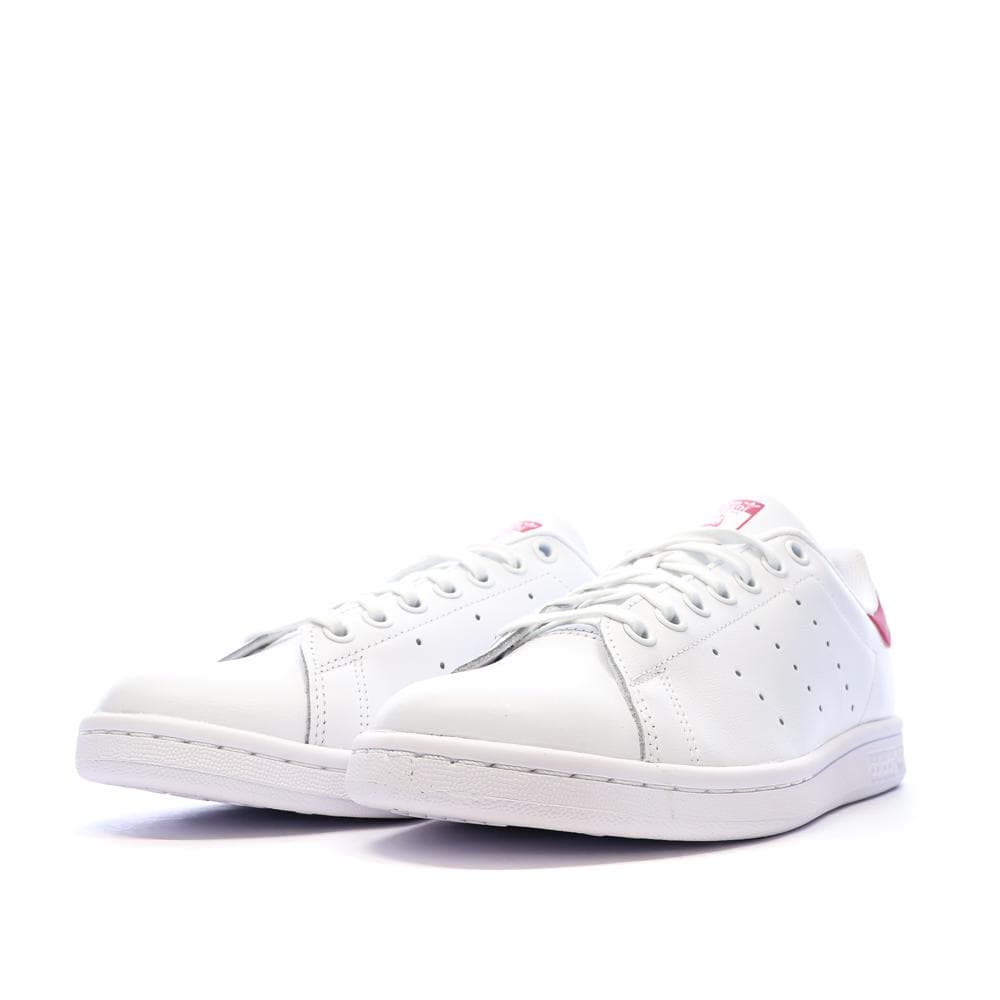 Baskets Blanches/Roses Fille Adidas Stan Smith JP9711 6