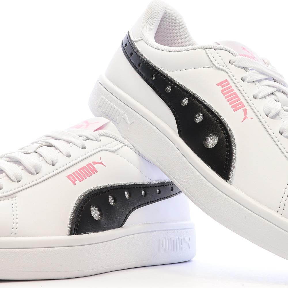 Baskets Blanc/Noir Fille Puma Smash 3.0 Dance Party 7