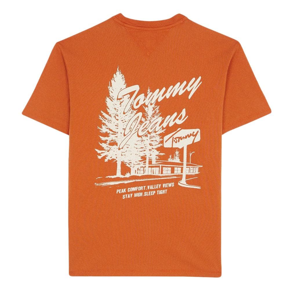 T-Shirt Orange Homme Tommy Hilfiger Novelty 2