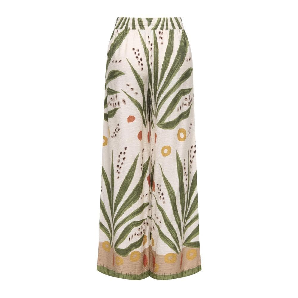 Pantalon fluide Beige/Vert/Orange Femme JDY Nellie 2