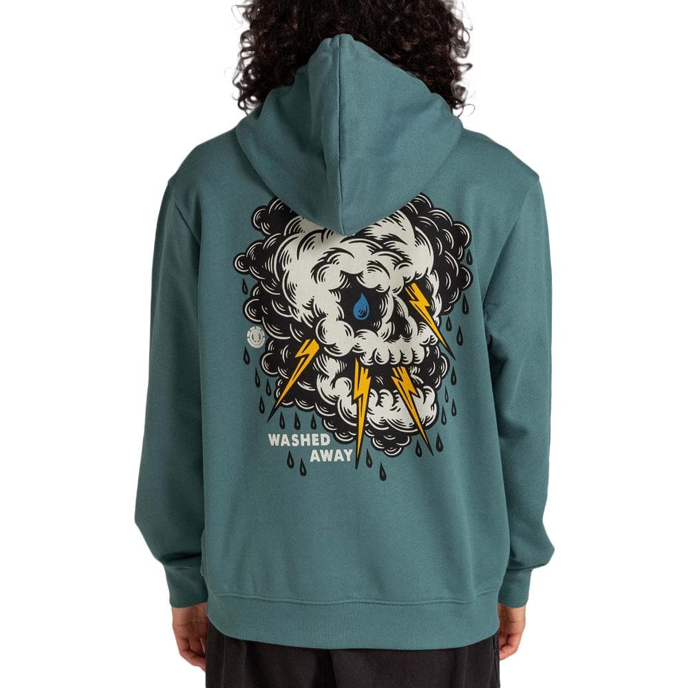 Sweat Vert Homme Element Angry Clouds 2