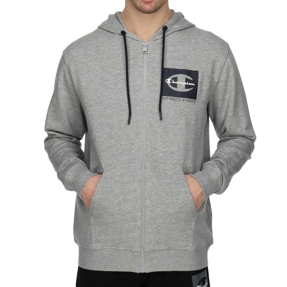 Sweat Zippée Gris Homme Champion Classic Label 1