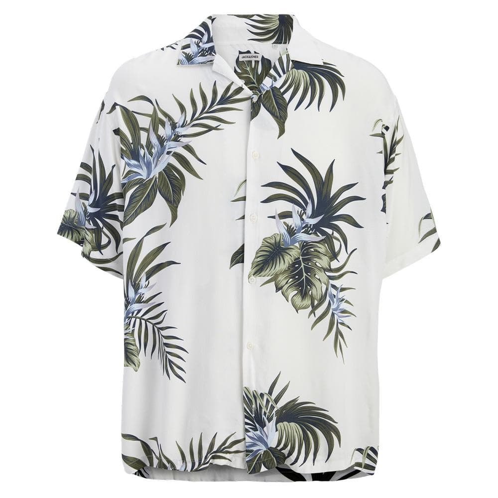 Chemise Blanche/Verte Homme Jack & Jones Resort 1