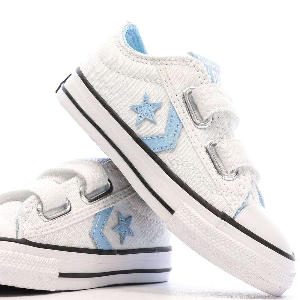 Baskets Blanc/Bleu Garçon Converse Star Player Easy 7