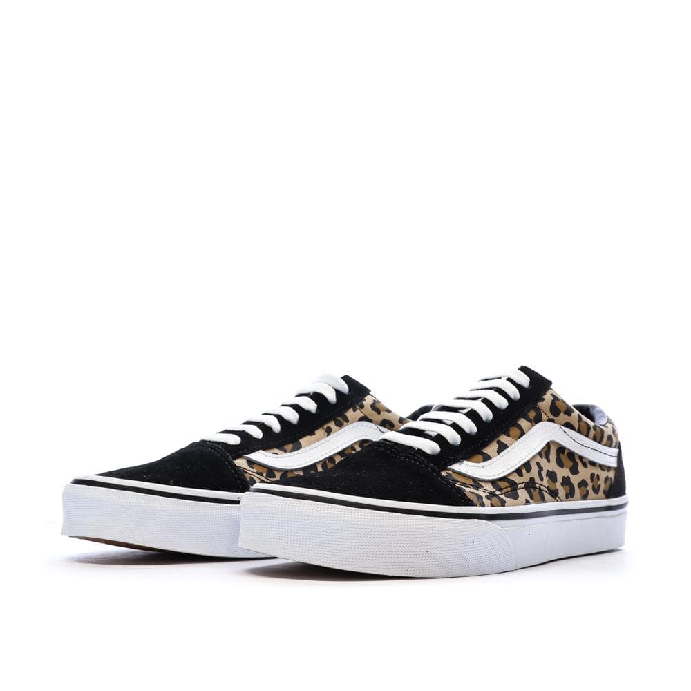 Baskets Noir/Léopard Femme Vans Old Skool Animalier 6