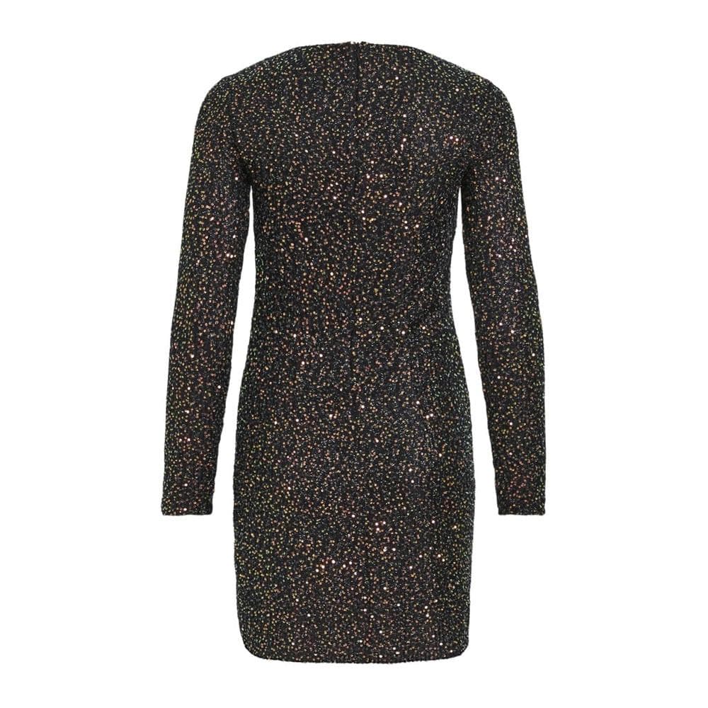 Robe Noir à Sequin Noir Femme Vila Scara 2