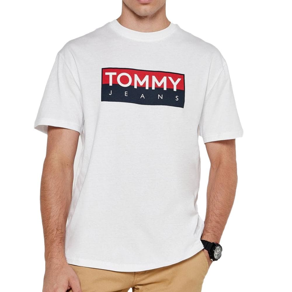 T-shirts Blanc Homme Tommy Hilfiger Reg 1