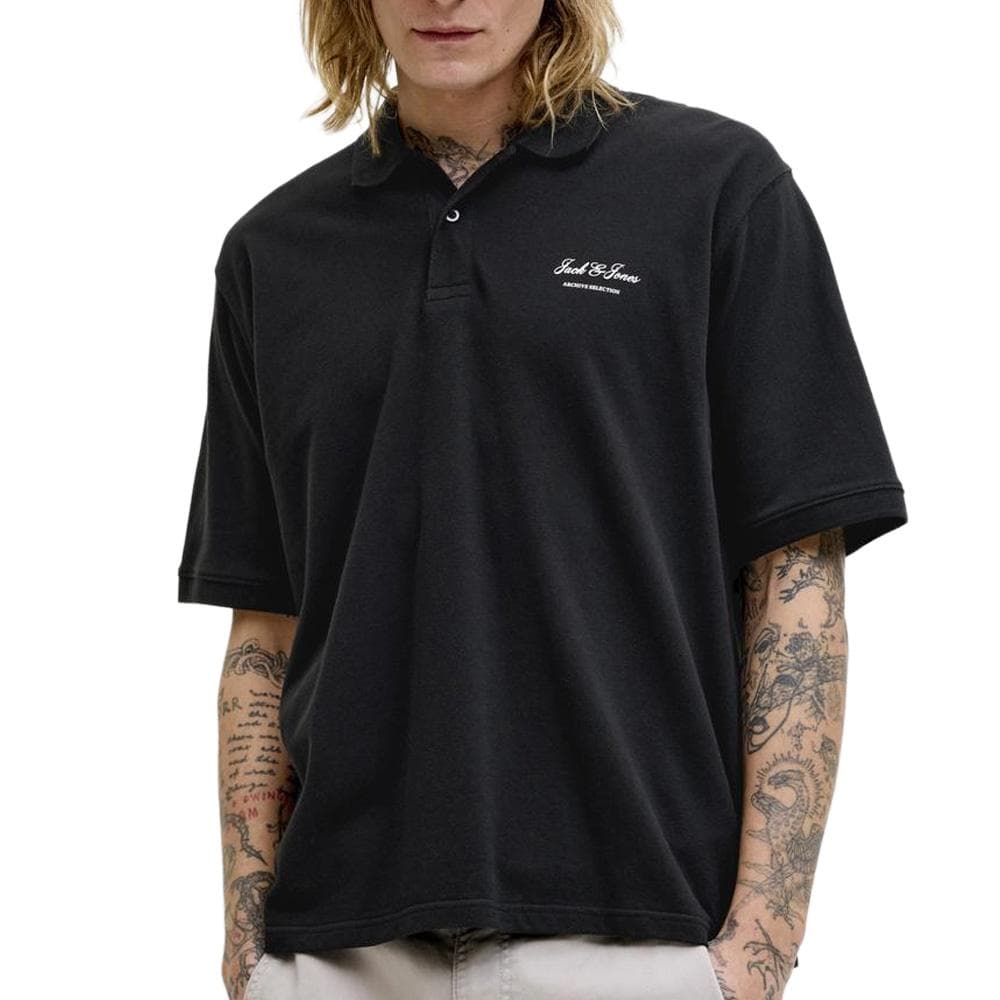 Polo Noir Homme Jack & Jones Archive Graphic Polo 1