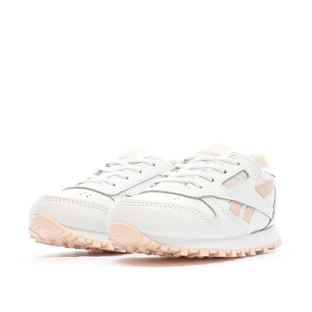 Baskets Blanches/Rose Fille Reebok Classic Leather 100069854 6