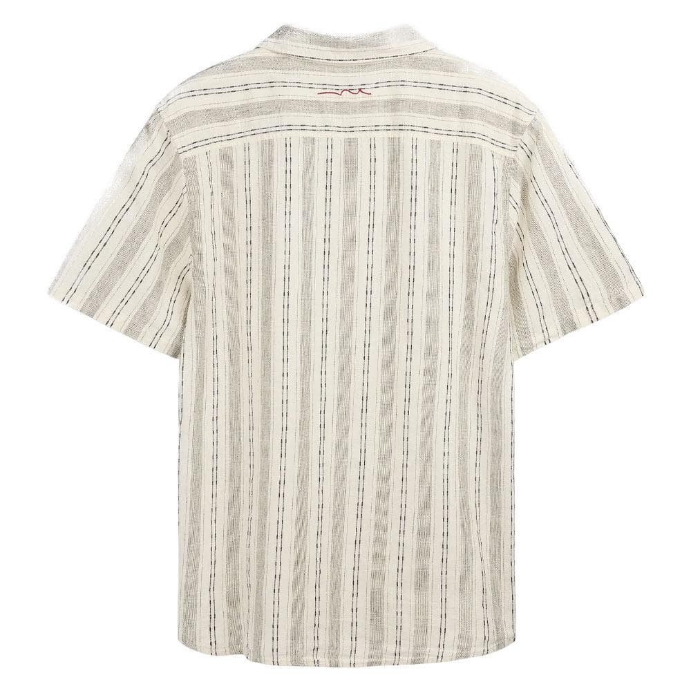 Chemise en lin Beige Clair Homme Teddy Smith Pietro Stripe 2