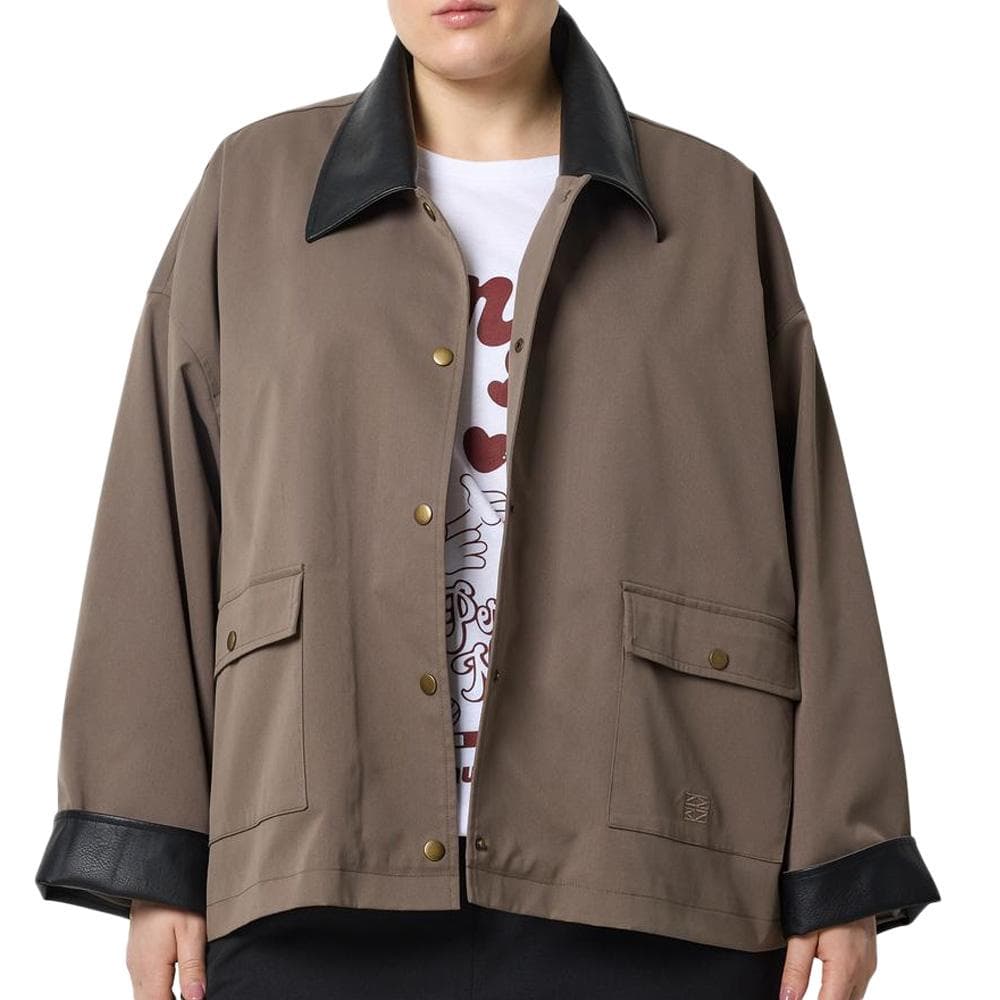 Veste Marron Femme Noisy May Nora Curve 1
