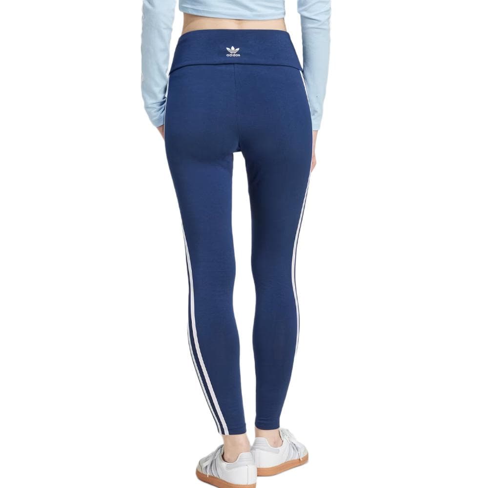 Legging Bleu Femme Adidas 3 Bandes 2