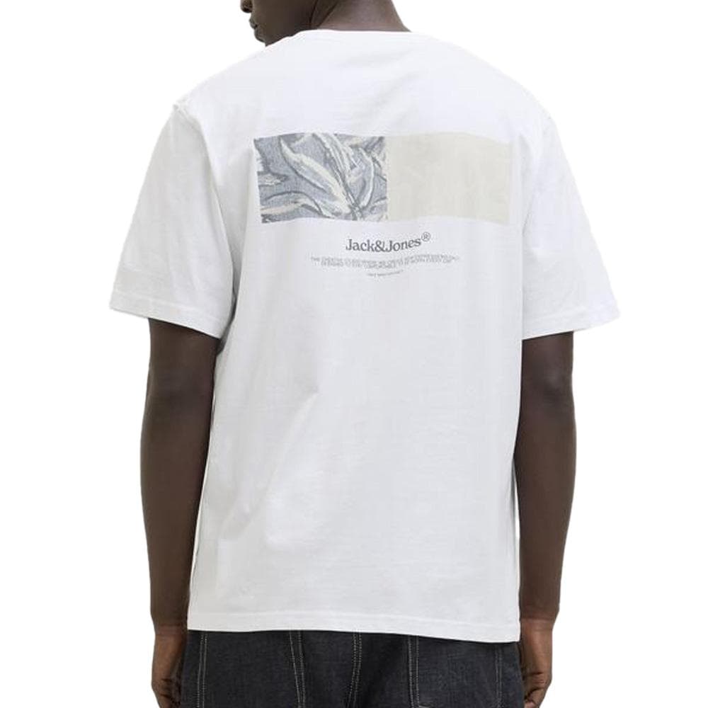 T-Shirt Blanc Homme Jack & Jones Back 2